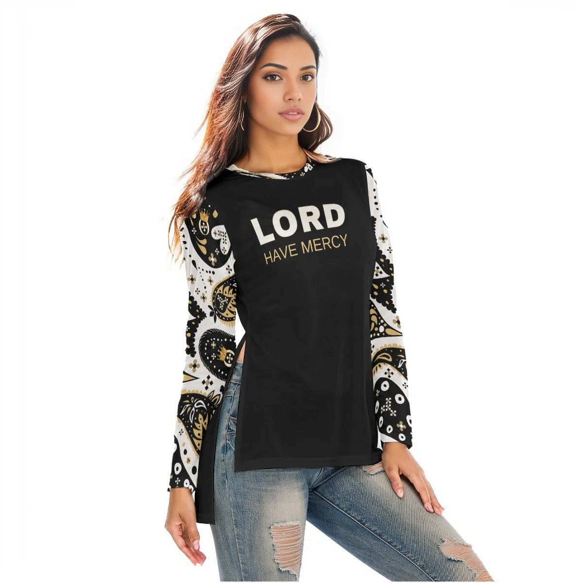 LORD HAVE MERCY Paisley Long Sleeve Shirt - WearYnobe