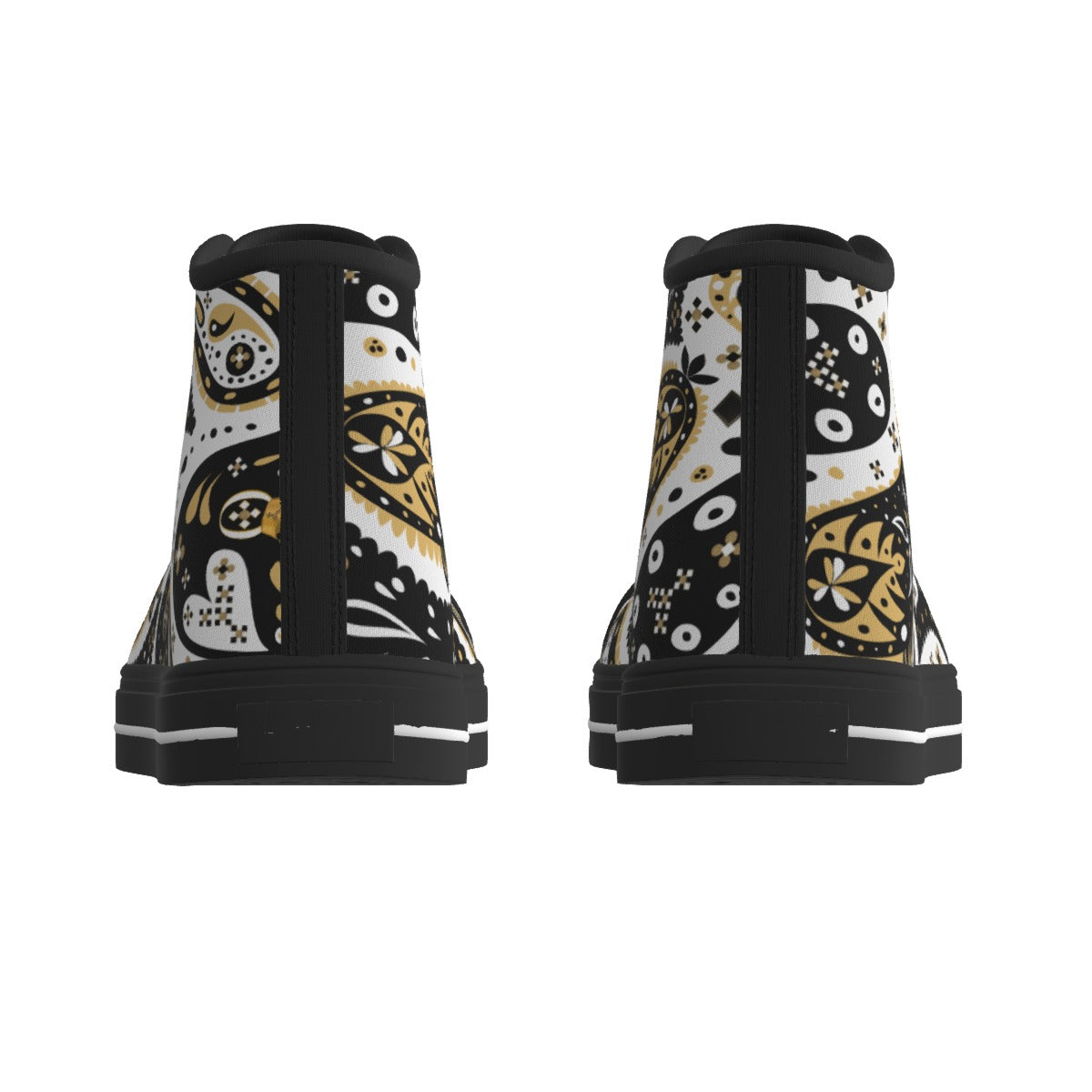 Paisley High Top Canvas Chucks - WearYnobe